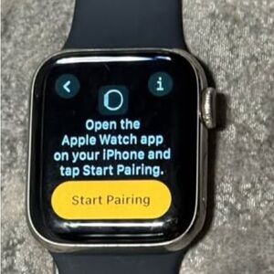 Apple Smartwatch - Silver and Black